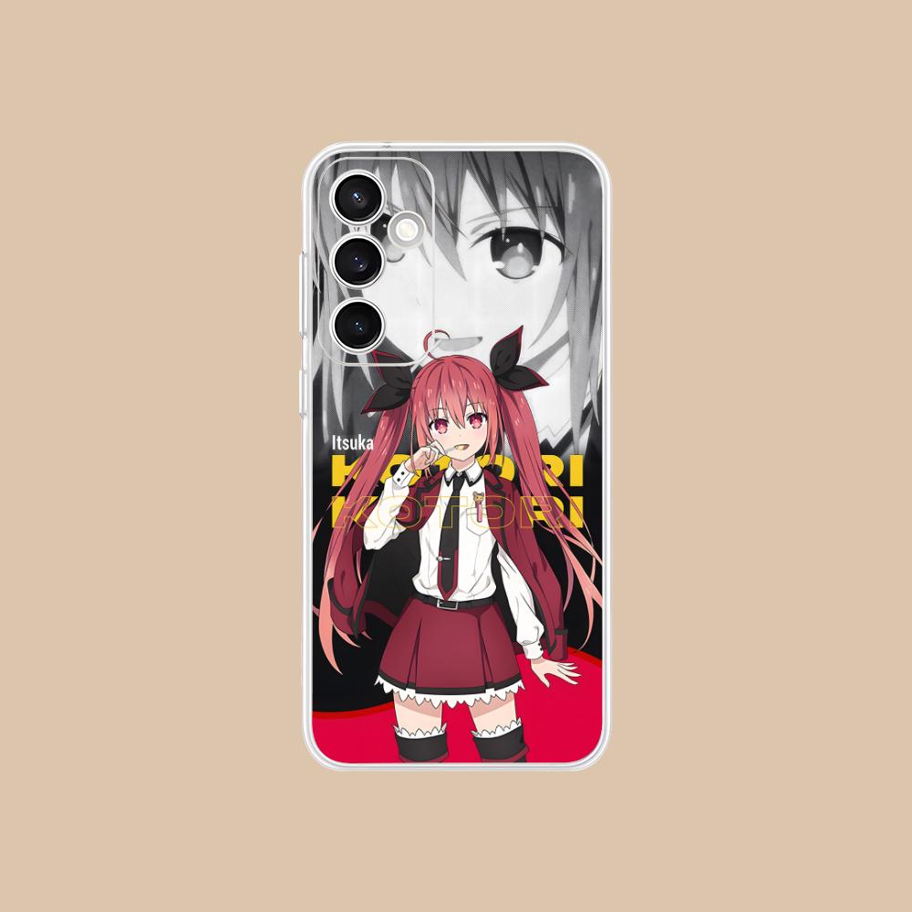 Date a Live Kotori Itsuka Klare Handyhülle für Samsung Galaxy S25 S24 S23 S22 S21Plus FE Ultra Bunte Hülle