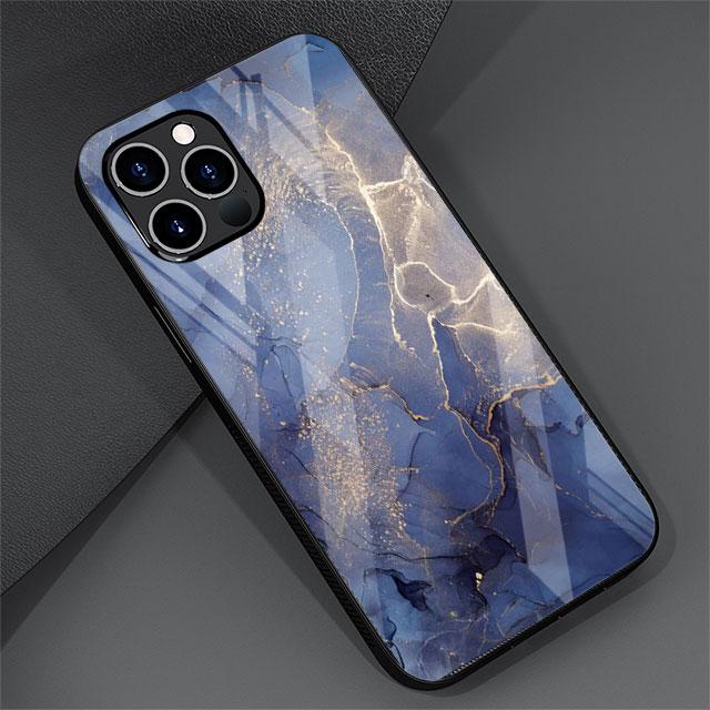 Etui ze szkła z wzorem marmuru do Apple iPhone 13 Pro 11 14 12 7 8 Plus SE 2022 XR X XS Max 6 6S Hartowane etui na telefon