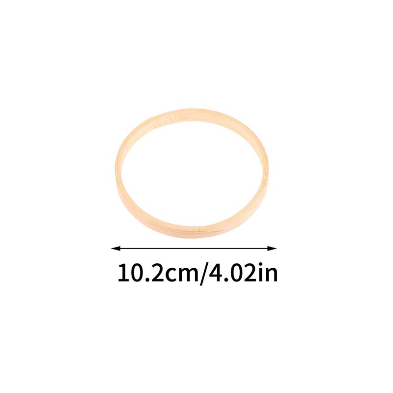 1Pc Bamboo Circle Frame Diy Dream Catcher Ring Embroidery Hoop Flower Wreath