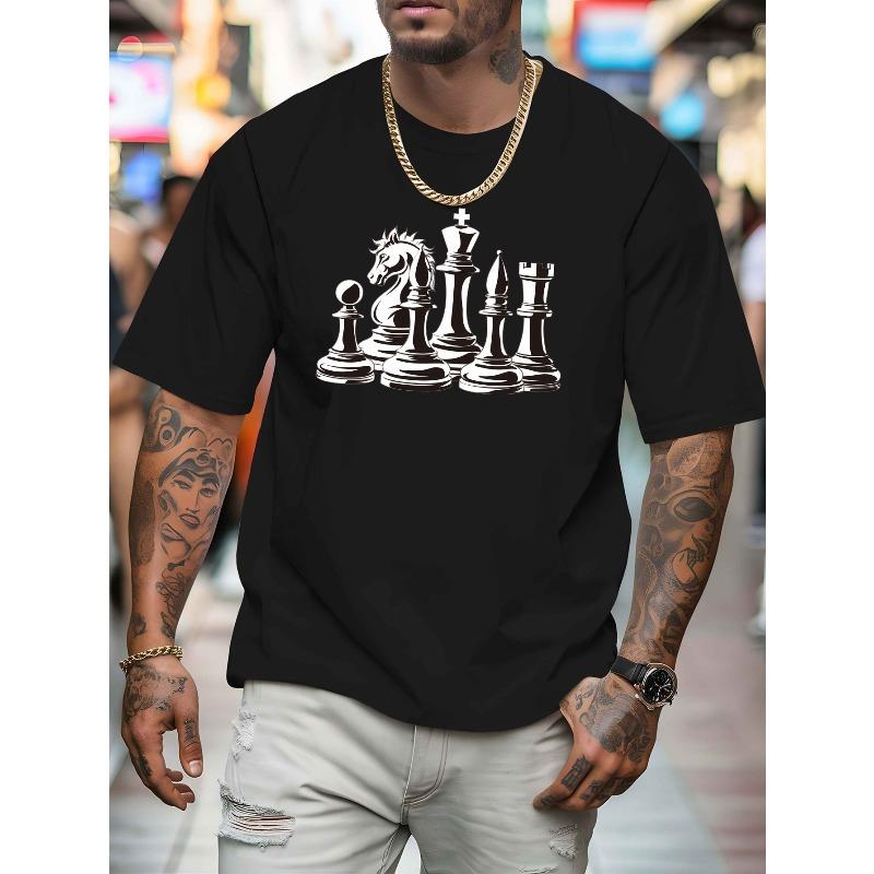 European Size Men's Short-sleeved T-shirt Summer Fashion Trend Top Printed Men's Bottoming Shirt Spring and Summer Round Neck Casual Top
