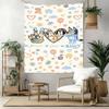 Bluey Wall Decor Tapestry Art For Pet Memorial Birthdaywedding Party Backdrop Family Gift
