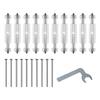 10Pcs Adjustable Cassette Screws Electrical Box Screws Support Rod Switches Universal Outlet Repairer with Wrench