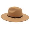 Belt Buckle Top Hat Jazz Hat Men'S And Women'S Felt Hat Woolen Hat Wool Versatile Street Shot