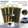 Kit Chauffant Universel Intégré pour Siège Auto 12V Convient pour 2 Sièges avec 4 Pièces de Tapis Chauffants en Fil d'Alliage 108W et Interrupteur de Commande Double à 5 Niveaux