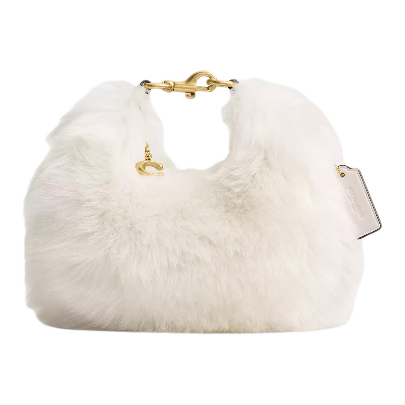 

Coach Johnny 21 Removable Shoulder Strap Zipper Closure Wool Leather Crossbody Handbag Small Women handbags White CW575-B4NA Basic Set (Bag+Dust Bag)