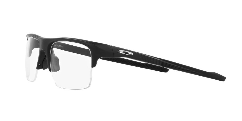 Oakley OX8061 Plazlink Satin Black Prescription Glasses with Demo 56mm Lens Lens,