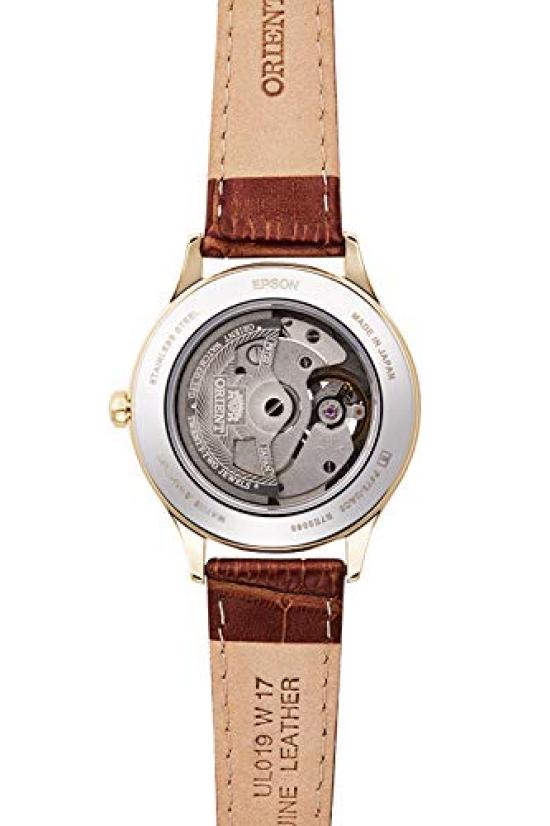 Orient Automatic Watch, Mechanical, Made in Japan, with Manufacturer's Warranty, Open Heart, Women's, RN-AG0728S, White, Silver