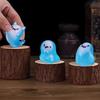 1/6PCS Glow In The Dark Mini Ghost Figures, Luminous Ghost Miniature Resin Figurines, Cute Ghosts Figure Garden Decor