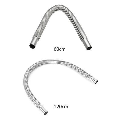 60/120/200/300cm Car Heater Accessories Stainless Steel Exhaust Pipe Parking Heater Fuel Tank Exhaust Pipe Car Heater LCD Switch