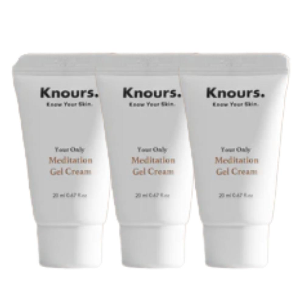 KNOURS / [3+1] Your Only Meditation Gel Cream Mini / 20ml x 4 / Travel Soothing / Made in Korea