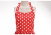 Retro Hepburn Style Polka Dot Wide Hem Dress
