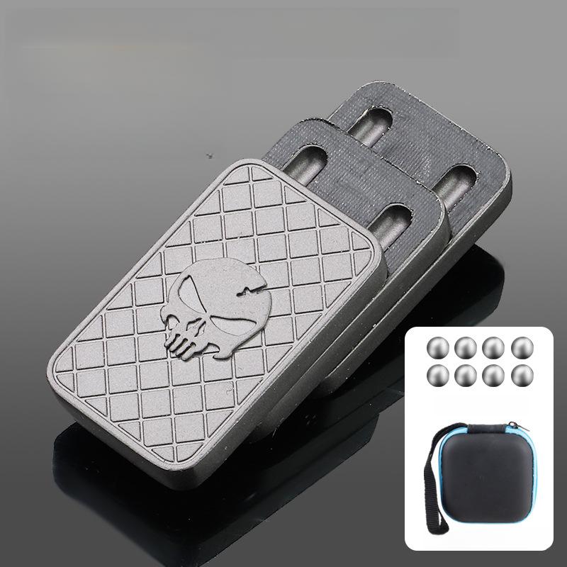 Luminous Magnetic Push Card EDC Metal Fidget Pushing Plate Coin Mechanical Slider Relieve Stress Relief Toy Antistresse Anxiety