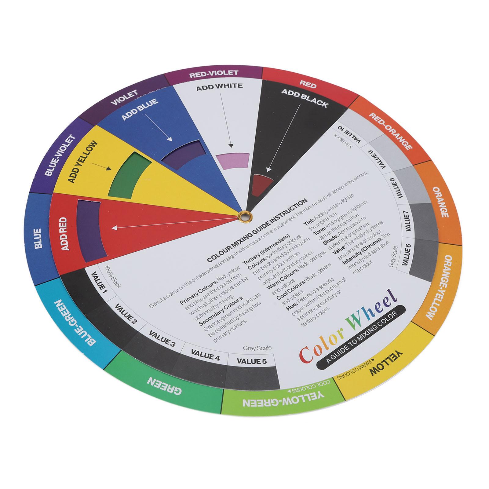 

Color Wheel Tattoo Color Matching Identification Combination Color Guide Diameter 23.5cm