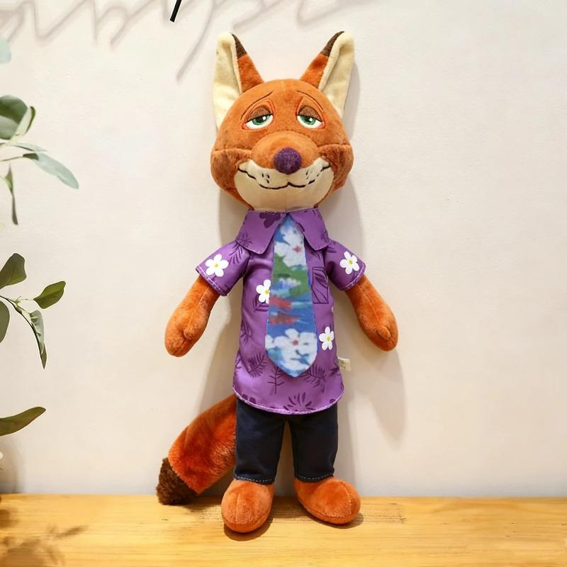 38cm Zootopia Character Rabbit Judy Hopps Fox Nick Wilde Cartoon Soft Cute Plush Toy Doll Birthday Gift Christmas 2 Cuddly Stuffed Fluffy Huggable
