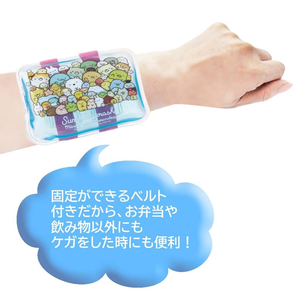 Skater Cooling Pack with Sumikkogurashi 14 x 8cm Belt, "Atsumaru-n desu" (Gathering) CLBB1-A