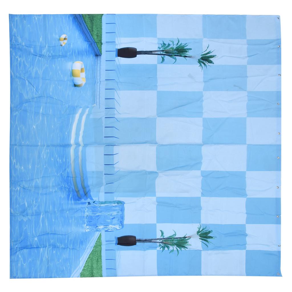 Shower Curtain Waterproof Polyester Decorative Curtain with 12pcs Hook for Bathroom Home Decoration