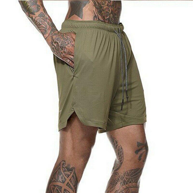 Men's Gym Fitness Bodybuilding Jogging Sport Shorts Casual Pants With Secure Pockets For Enhanced Convenience