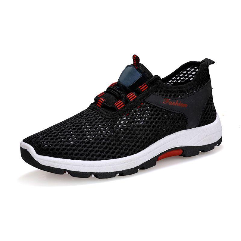 

Fashion Thick Platform Mesh Upper Man Casual Sneaker Low-Top Wide Walking Original Fashion Jogging High Quality Gym Sports Shoes for Men 44