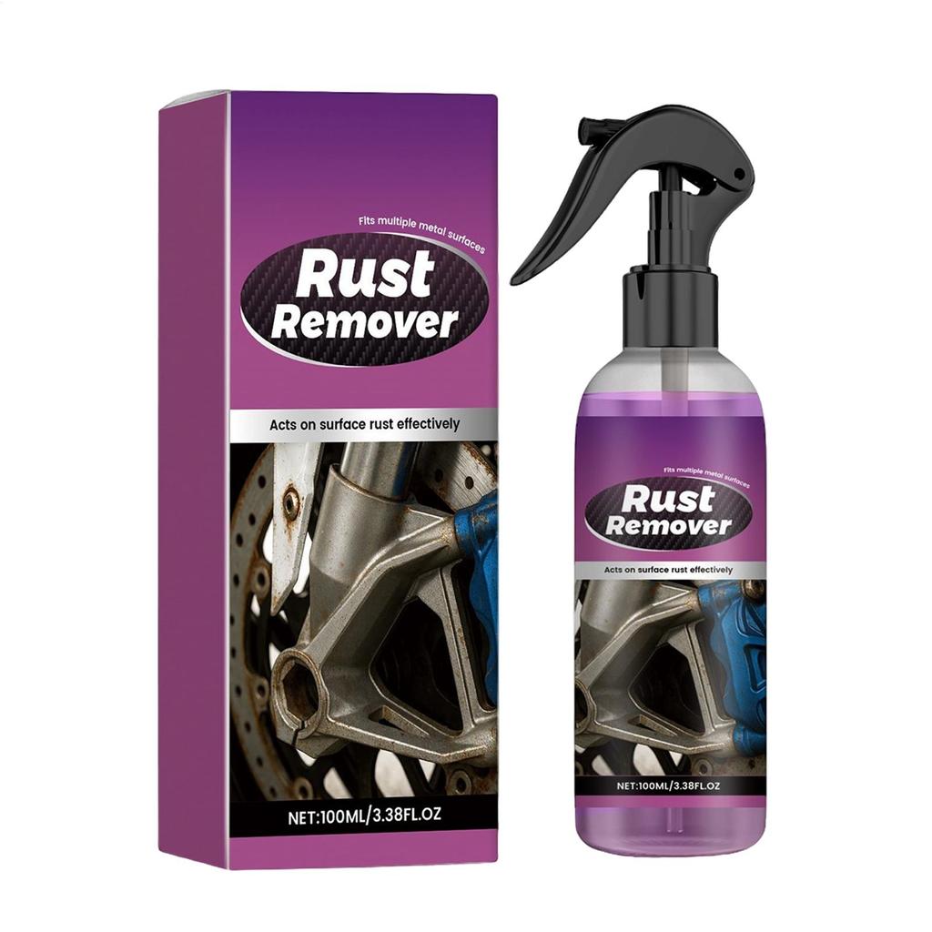 Rostentferner Spray für Autos, Metallrostentferner Spray für Autos, 100ml Eisenpulver-Umwandler, Einfach aufsprühbar, keine Rückstände, für Maschinen in der Schifffahrt