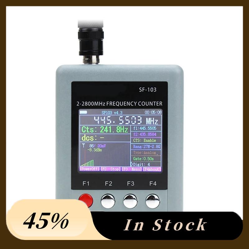 The New SF-103 Frequency Counter DMR Digital Signal Testable 2Mhz-2800Mhz CTCSS/DCS Frequency Meter US Plug