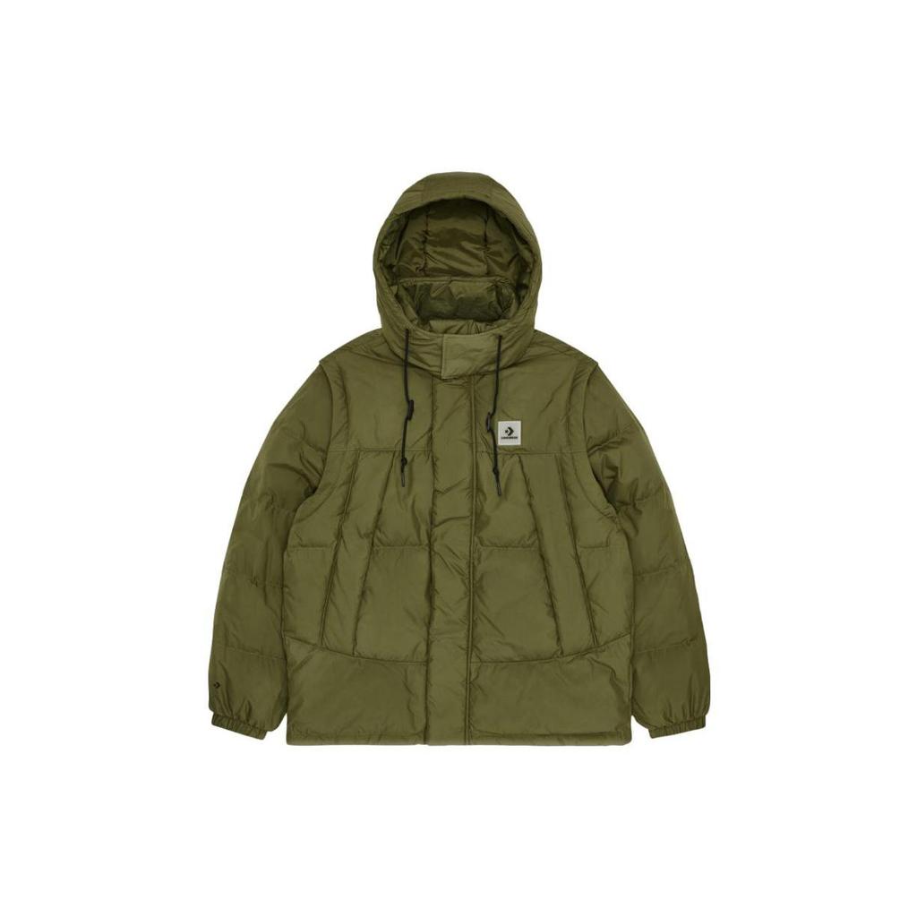 Converse Jackets Men's Green Hooded Moderate Other 10025253-A02