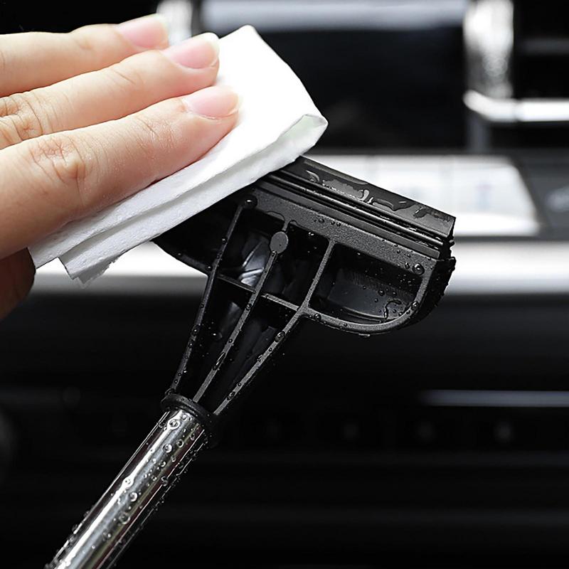 Retractable Rear View Mirror Wiper Extendable Squeegee Rainy Cleaning Supplies For Car Windshield Car Accessories