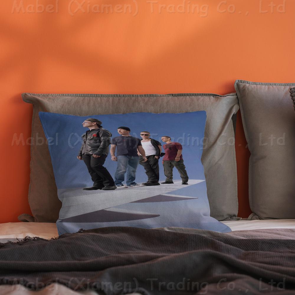 Rock Band U2 Pillow Gift Home Office Decoration Pillow Bedroom Sofa Car Cushion CoverPillow Case