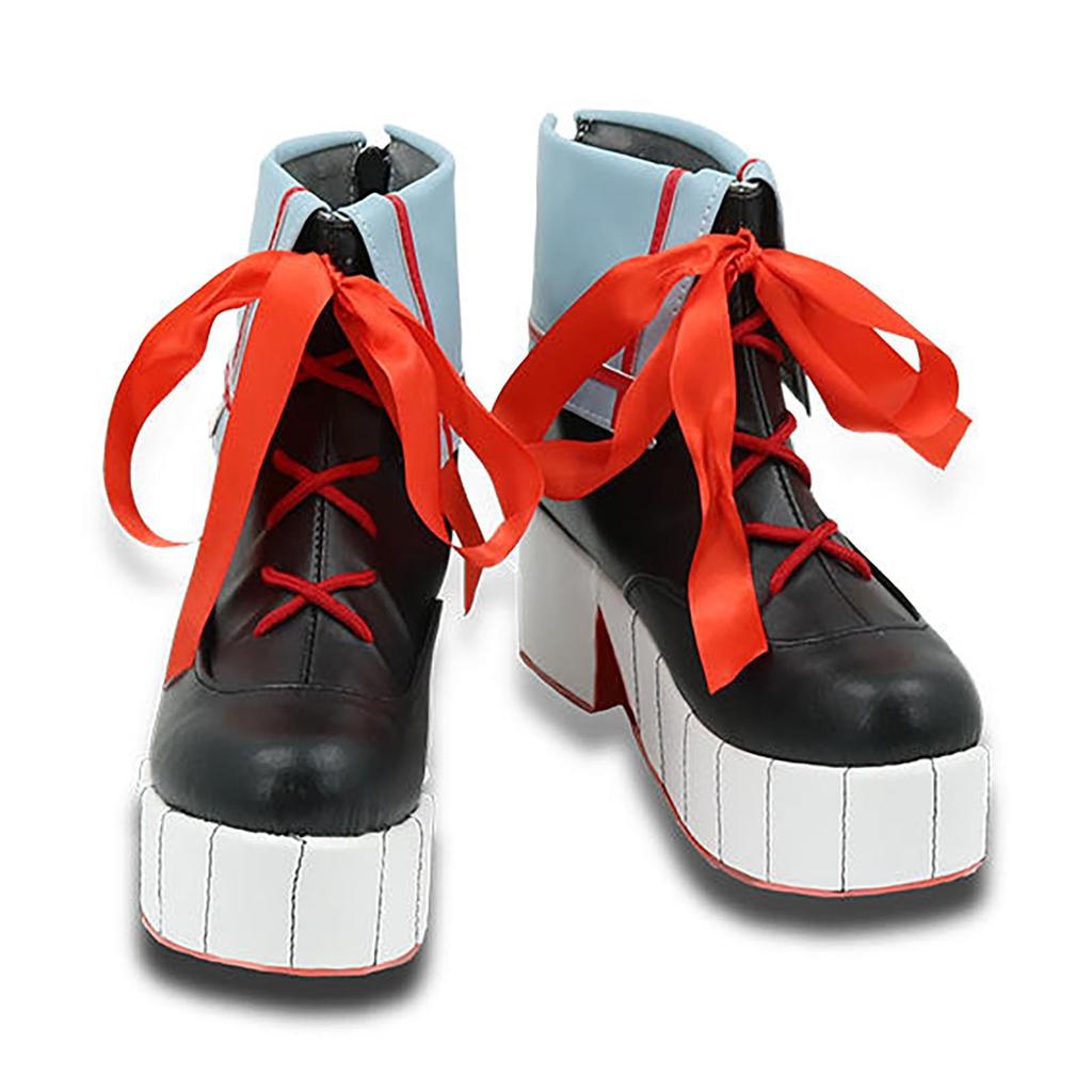 Hololive Nakiri Ayame Cosplay Halloween Oni Girl Casual Clothes [milky time] Women's (Boots)