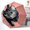 1pc Cat Umbrella Portable Folding Umbrella Durable Iron Frame, Suitable for All Seasons Home Travel Outdoor Yy260319005