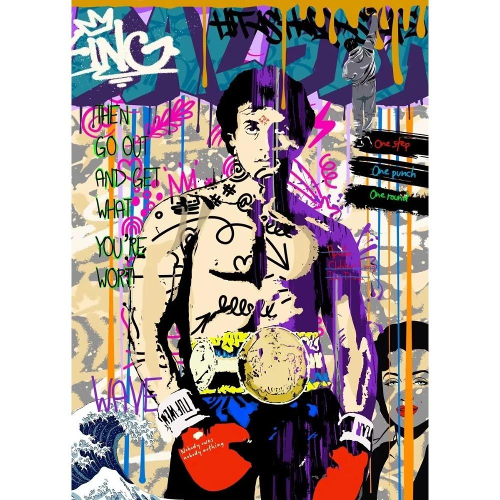 Banksy Abstract Street Graffiti Art Canvas Mona Lisa Monkey Gorilla Posters Prints for Living Room Wall