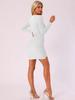 European & American Women's One-Shoulder Wrap Dress: Solid Color, Slim Fit with Elegant Pleated Design