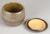 Sento Senga Pottery Iga Ware Rice Container with Black Persimmon Glaze 11-0243041