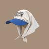 Quick Drying Korean Headscarf Baseball Hat Cotton Sunshade Letter Baseball Cap  Sunshade