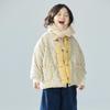 2023 Korean Style Girls' Floral Quilted Corduroy Winter Jacket