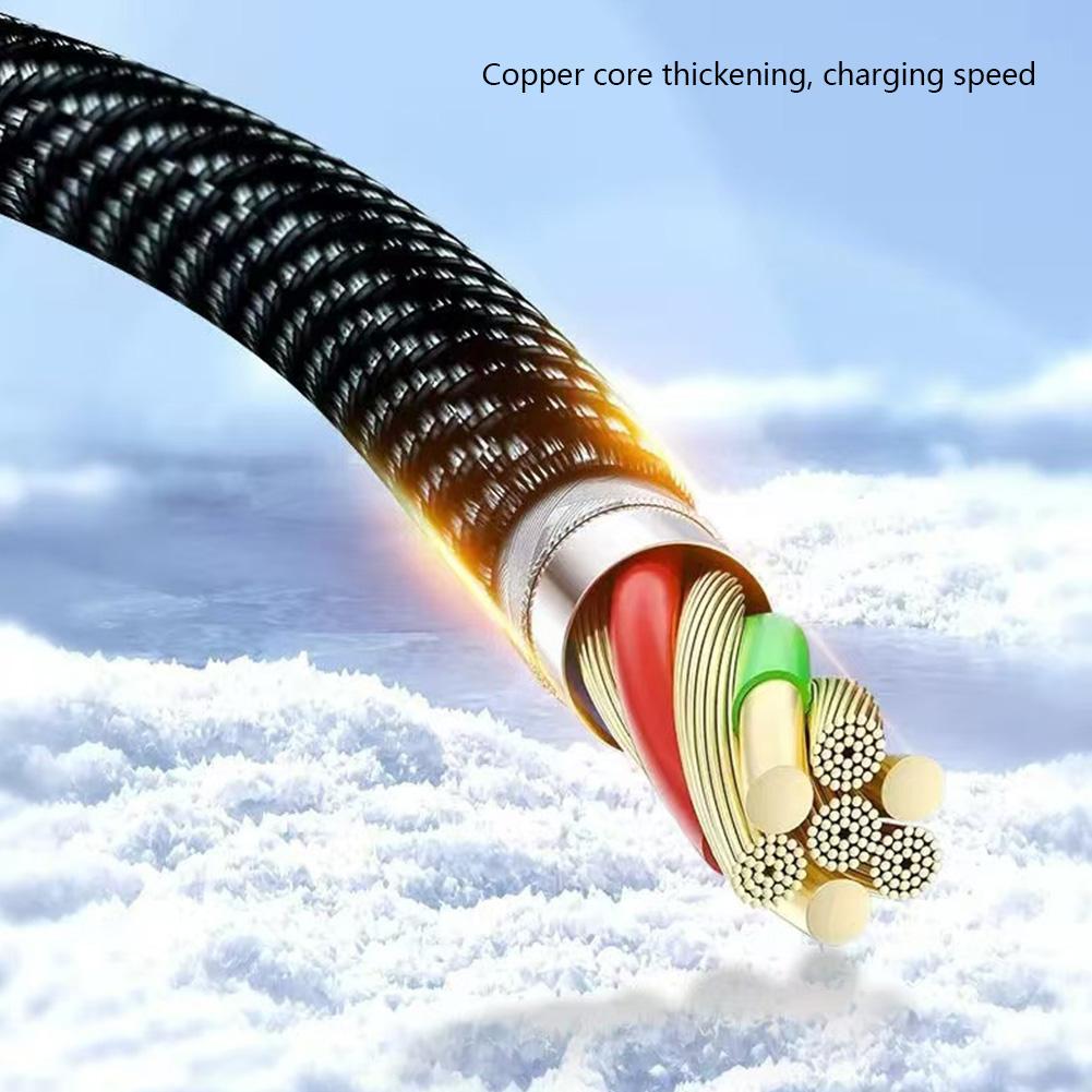 120W USB Type C Cable For Huawei Honor Xiaomi Samsung Super Charge Fast Charging USB C Charger Data Cable Wire Cord 2/1.5/1m