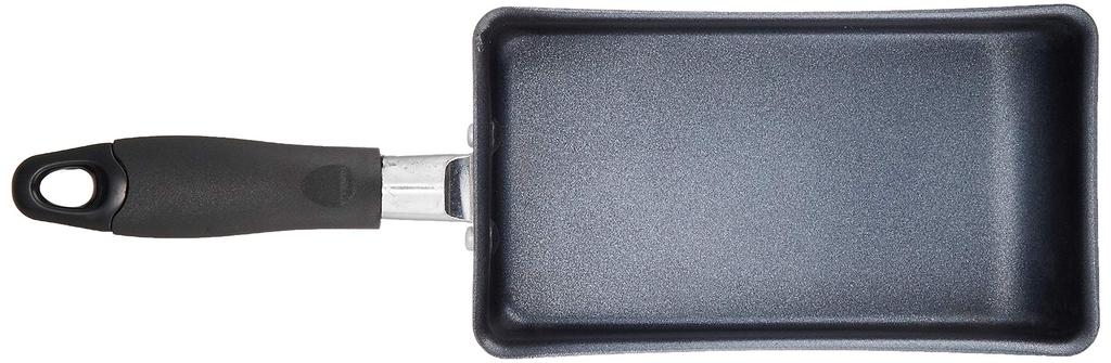 Pearl Metal Mini Egg Roll Frying Pan, 9.5 x 17.5 cm, IH Compatible, Non-stick Coating, Double-layered Steel, Compact, HB-2189