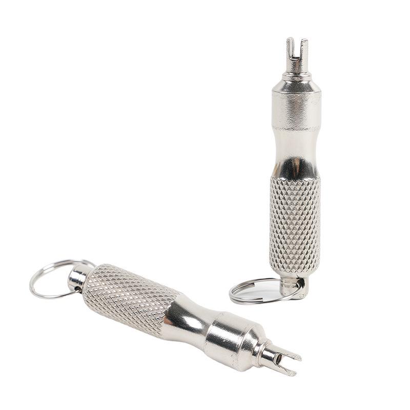 Narzędzie do wyjmowania rdzeni zaworów opon rowerowych i samochodowych z igłą do upuszczania powietrza