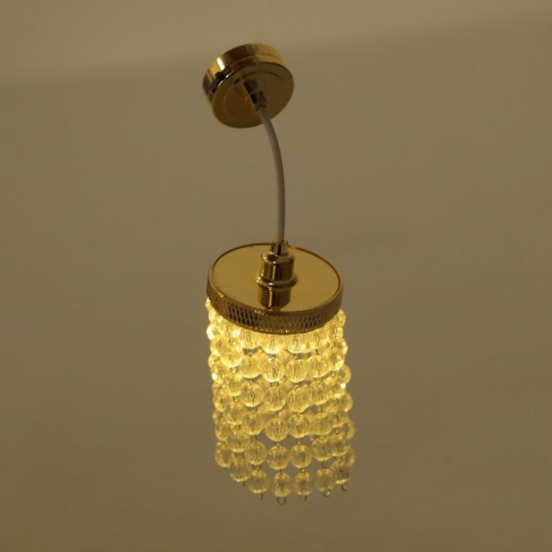 1/12 Scale Dollhouses Chandelier Miniature Furniture Pretend Play for Kids Doll House Furniture Model for Dollhouses
