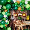 1 Set Jungle Animal Birthday Balloons Monkey Lion Tiger Helium Globos for Safari Wild Kids Birthday Party Decor Baby Shower Gift