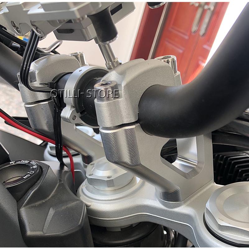 Motorcycle Handle Bar Risers Clamp Extend Adapter For Tiger 900 GT PRO RALLY TIGER 850 Sport Lift Handlebar Riser 2020-2022