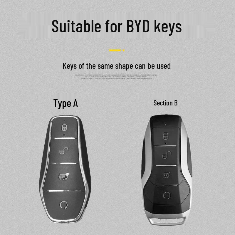 Full Coverage Key Case for BYD Tang, Song, Han, Qin PLUS, Yuan - New Key Shell and Buckle