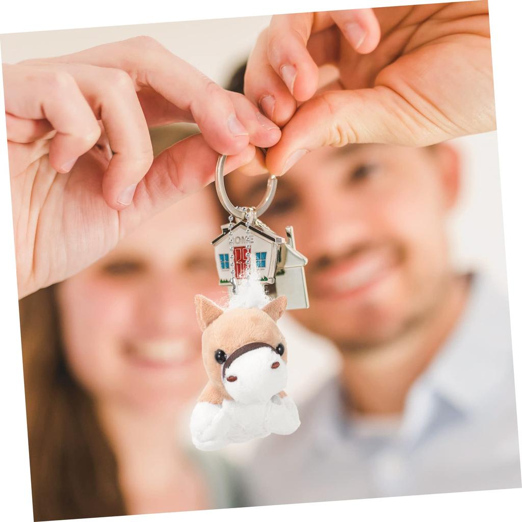 iplusmile Horse Plush Soft Stuffed Animal Bag Set Keychains, Pendants, Charms, Ornaments, Toys, Gifts, 12-Piece