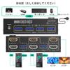 KVM Switch Dual Monitor 2 Port Simulated HDMI USB Switch Extended Display 2 Monitors 2 High System Compatibility with HDMI and USB Cables and Wired