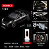 1:24 Model 3 Premium Electric Sedan Alloy Metal Diecast Model Car Home Decoration And Computer Desktop Ornaments Holiday Present
