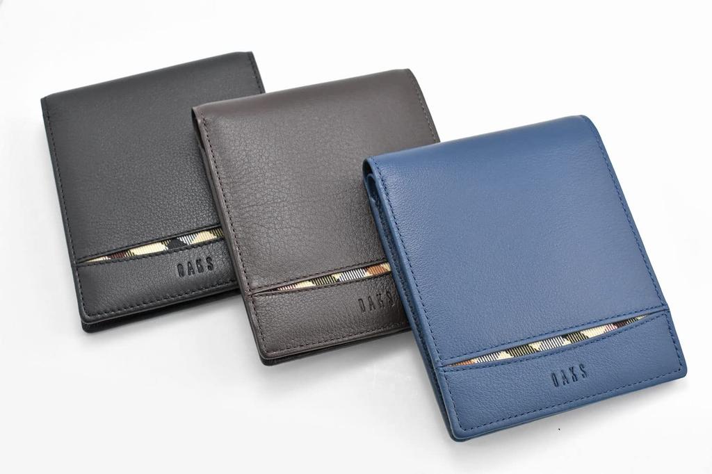 Daks Crescent Bifold Wallet, Men's, Black