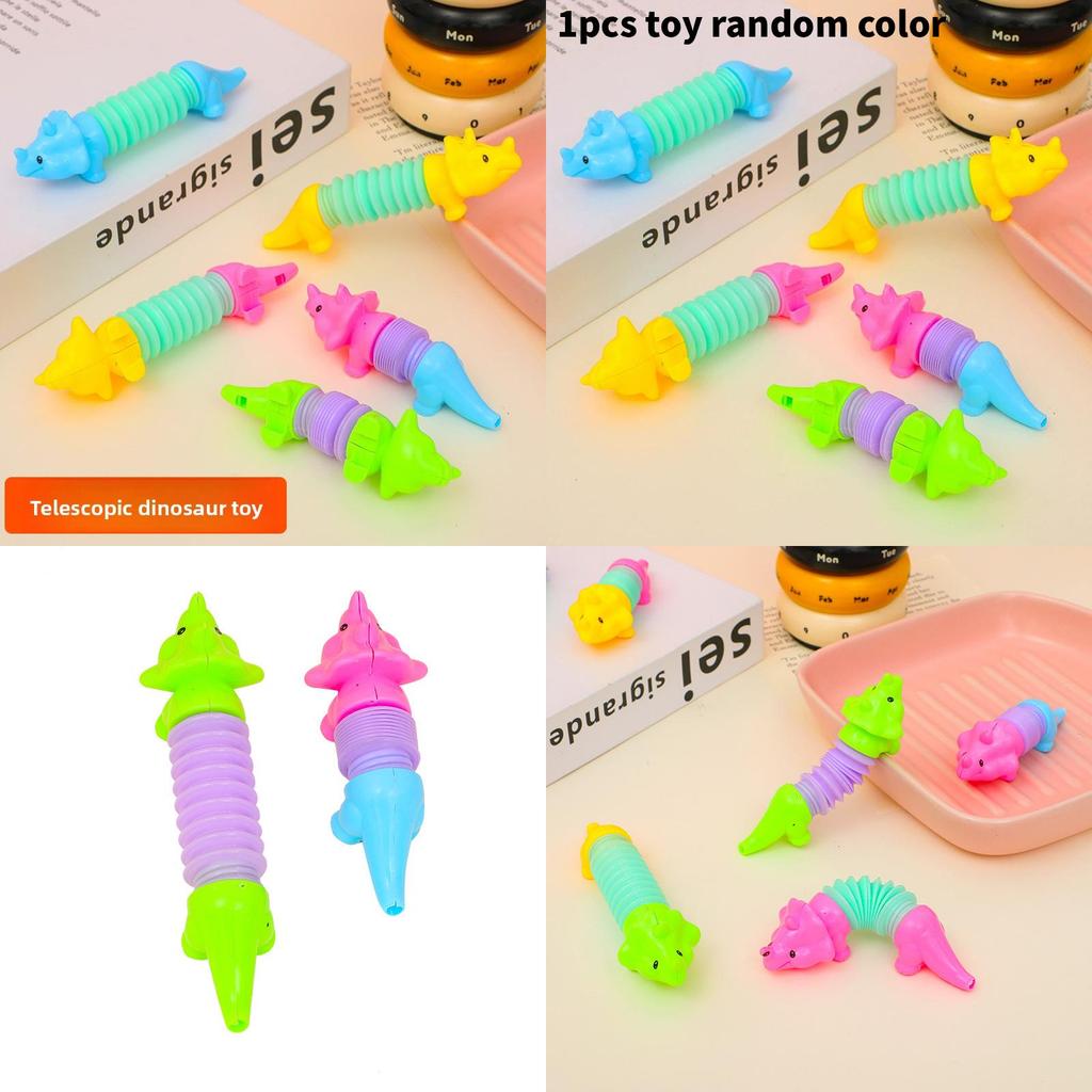 Dinosaur Shark Stretching Tube Toy With Stress Relief Animal For Kids