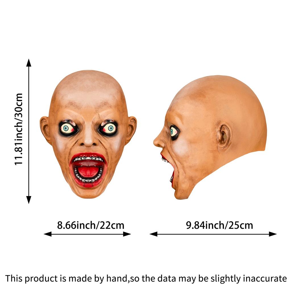 Maschera in Lattice Occhi Sporgenti Spaventosi, Accessorio Costume Horror di Halloween