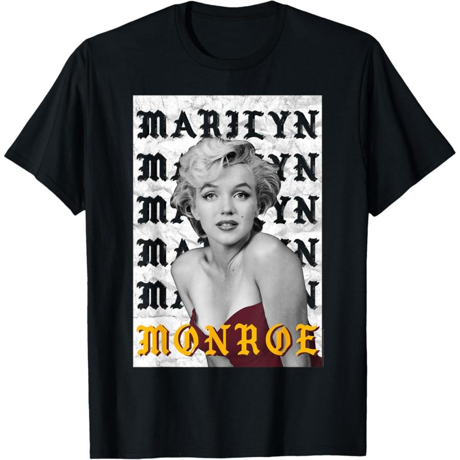 

Marilyn Monroe Old English Yellow T-Shirt XXXXXL чорний