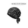 Stretchy Fabric Turban Hats Paisley Print Casual Hedging Cap Fashion Pullover Hat  Hair Accessories