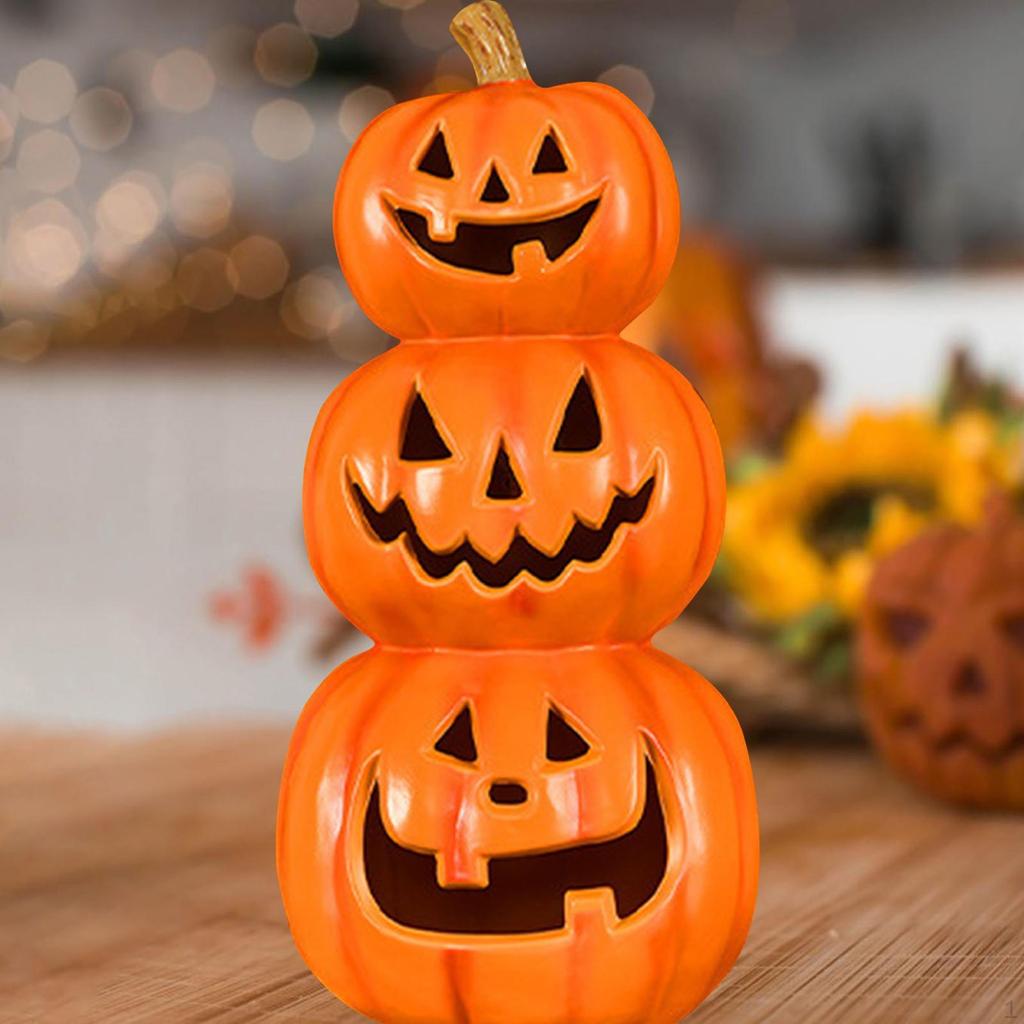 Halloweenská dýňová lucerna zahradní dekorace Praktická lampa